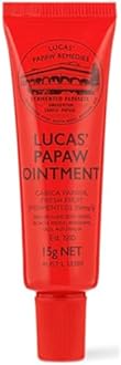 Lucas Papaw Ointment – 15g Tube with Lip Applicator – Multi-Purpose Balm for Chapped Lips, Minor Burns, Sunburn, Cuts, Insect Bites, and Diaper Rash – Made in Australia