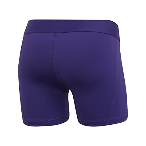 Adidas Women's Alphaskin Volleyball 4-Inch Short Tights Team College Purple/White S4 #TOP4