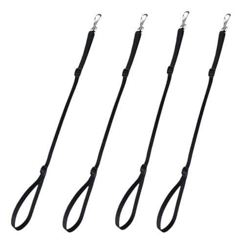 Kit 04 UND Guia de Contenção para Banho e Tosa Pet Shop Pretos Premium