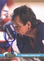 Randy Carlyle Winnipeg Jets 1991 Stadium Club Autographed Card. This item comes with a certificate of authenticity from Autograph-Sports.