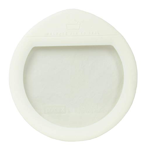 Pyrex OV-7201 Ultimate 4-Cup White Silicon Rim with See-Through Glass Lid