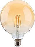 globe 999 special pro version 2400k LED Leuchtmittel 8W E27 2400K Warmweiss 230V 800lm Gold satiniert