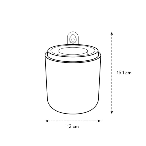 elho Amazing Avocado Pot 12 - Blumentopf für Züchten Und Ernten - 100% recyceltes Plastik - Ø 12.0 x H 12.1 cm - Braun/Toffee Terra