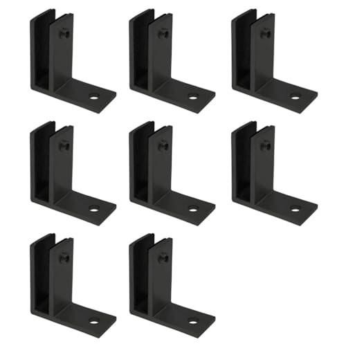 Abrazadera de vidrio 180 grados en acero inoxidable 304 para paneles de 15-20 mm, lote de 8 2