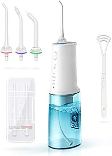 Water Flosser Cordless Dental Oral Irrigator, [NEWEST]iTeknic Water Flosser Pik 320ML Portable