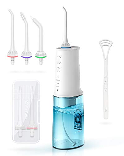Water Flosser Cordless Dental Oral Irrigator, [NEWEST]iTeknic Water Flosser Pik 320ML Portable