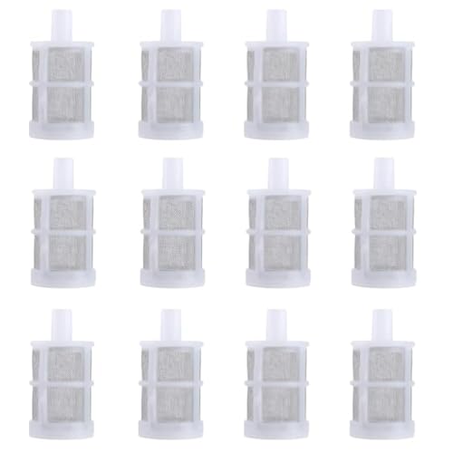 Image of Hose Connection Filter,Spray Internal Filter,Fish Tank Water Pump Suction Strainer,Removable,Tea Set,Fish Tank,Water Pump,Industrial Equipment(12 Packs) (Size:1 /4''inch (8MM))