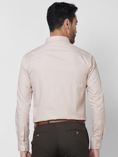 Image of Park Avenue Slim Fit Pure Cotton Checks Pattern Semi Cutaway Collar Formal Shirt