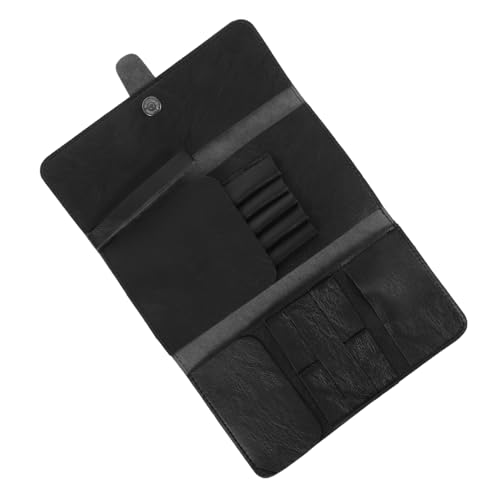 Baluue Hairstylist Barber Kit Durable Leather Scissor Bag Portable Case for Scissors Combs Cosmetics Beauty Supplies