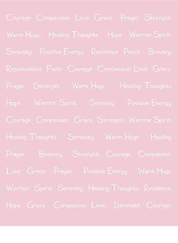 Compassion Blanket - Strength Courage Super Warm Hugs, Get Well Gift Blanket Plush Healing Thoughts Positive Energy Love & Hope, Cancer Support Gift For Women 50 X 65 (Pink, One Size) #TOP4