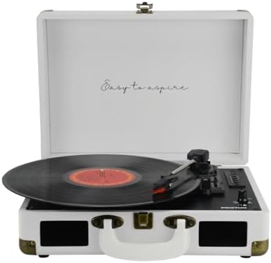 PRIXTON Tocadiscos de Vinilo Vintage VC400, Reproductor de Vinilo...