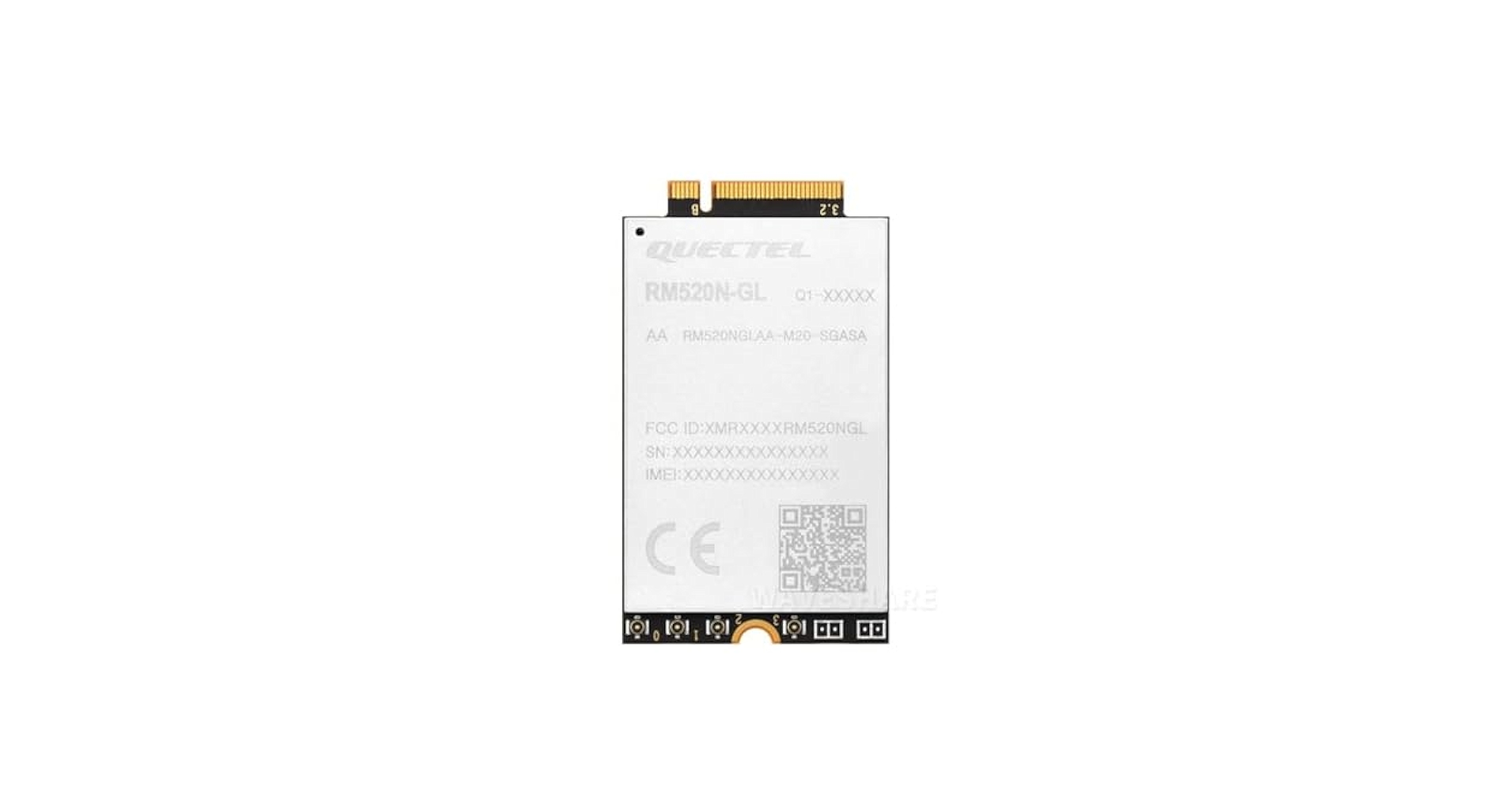 拡張カード QUAECTEL RM520N-GL Quectel RM520N-GL 5G Sub-6 GHz NR M.2 module RM520NGLAA-M20