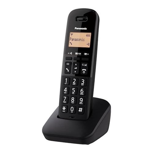 Panasonic KX-TGB610SPB Teléfono Inalámbrico Digital, Unidad Base y 1 Auriculares, Identificador Y Bloqueador de Llamadas, Volumen Mejorado del Receptor, Resistente A Golpes, Pantalla LCD, Negro