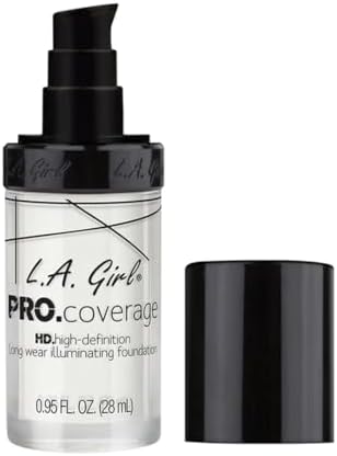 L.A. Girl Pro Coverage Liquid Foundation, White, 0.95 Fl Oz