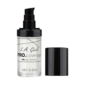 L.A. Girl Pro Coverage Liquid Foundation, White, 0.95 Fl Oz