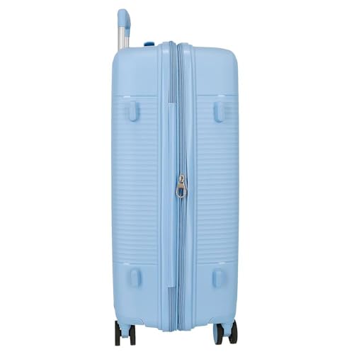 Valise rigide en polypropylène injecté Roll Road Acadia bleu clair 75 cm - 4