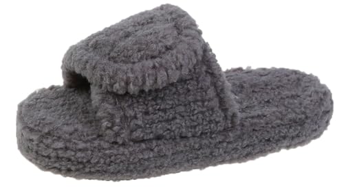 Niction House Slippers for Women Cozy Adjustable Arch Support Indoor Outdoor Slippers Trendy Open Toe Slip on Bedroom Shoes