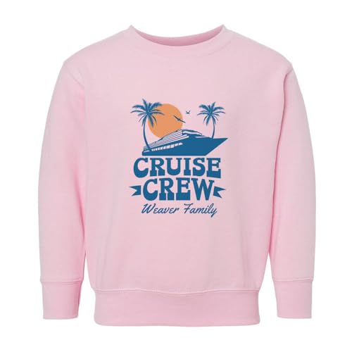 Cruise Crew Weaver Family Kids Sweatshirt Toddler 5T Pink
