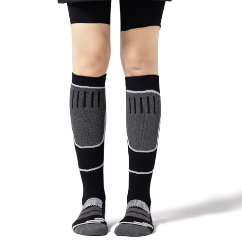 Winter Ski Socks Warm wear-resistant knee high socks Suitable for skiing hiking and outdoor travel For both Unisex3