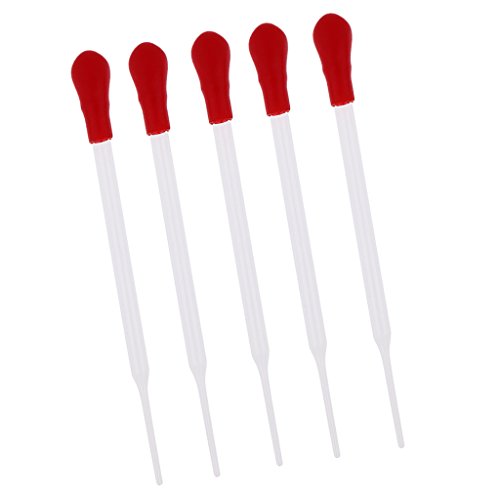 5 pipetas de cristal transparente para dispensar líquidos, laboratorio, 14 cm