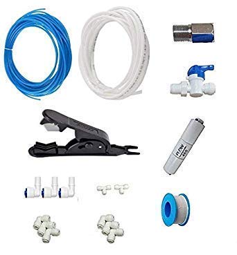 MG WATER SOLUTION® Accessories Mix Elbow Kit of Connector with Flow Restrictor, 5 m Blue and 5 m White Pipes, Pipe Cutter and Water Inlet for All Kind of RO Purifiers (CONNECTOR-PACK) (B08YGND5V6) Amazon Price History, Amazon Price Tracker
