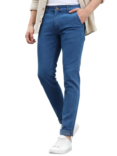 Image of Men's Slim Fit Solid Jeans Stretchable