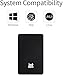 Ultra Slim 500GB Portable External Hard Drive, USB 3.0, Black, for Mac and PC Computer Desktop Workstation PC Laptop PlayStation, Xbox One, PS4, PS5 (Black, 500GB)