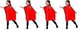 Rubies Capa de Superman para niños y niñas, Color Rojo, Licencia Oficial DC Comics, Superhéroes, Accesorios, Complemento para disfraz, Talla única infantil (Paquete de 2)