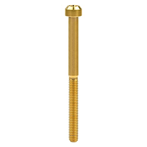 Image of Titanium Torx Square Head M6 x 10 15 20 25 30 35 40 45 50 60 65 70 80mm Screw Pack of 5 (Gold, M6x80mm)