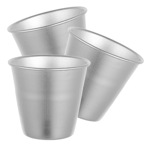 TOGEVAL 3pcs Baking Mold DIY Baking Tins Pastry Cake Ring Mold Round Mousse Cake Pans Bakeware Silver