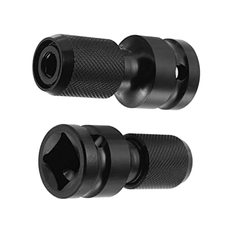 2 Pcs Hex Shank Socket Adapter Fine Metal Telescopic Electric Conversion Head Quick Release Chuck Converter for Screwdriver Bit Holding Socket Cover