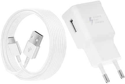 USB Ladegerät mit Ladekabel Original USB Typ-C für Samsung Galaxy A16 A15 A14 A13 A06 A05s A04s AA56 A55 A54 A53 A52s A40 A36 A35 A34 A33 A25 S8 S9 S10 S20 FE, Schnellladegerät Ada