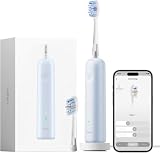 Laifen Wave Pro Sonic Electric Toothbrush for Adults – 2026 Model, 60° Oscillations for Ultra-Clean, Smart App, 70-Day Battery, 2 Brush Heads, IPX8 Waterproof (Blue ABS)