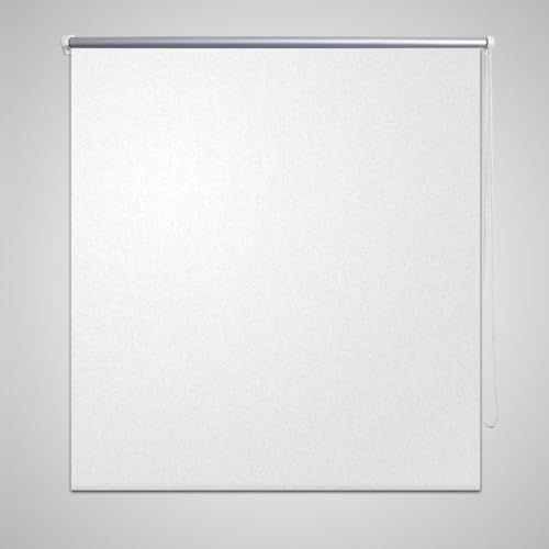 helloshop26 – Estor Opaco Enrollable Ventana Cortina Cerca persiana, plástico, Blanco, 100 x 50 x 175 cm
