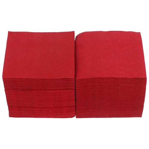 Servilletas rojas para fiestas de vino y cenas elegantes en restaurantes