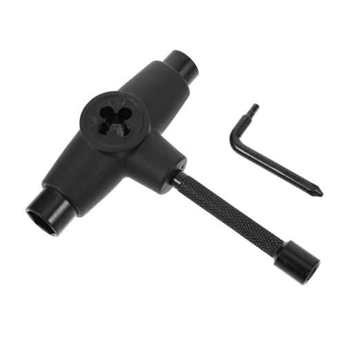 Hemoton 1Set Professional T Shape Skate Tool with Thickened Wrench for Skateboard Maintenance for Fixing Screws Bearings and Adjustments Durable Design