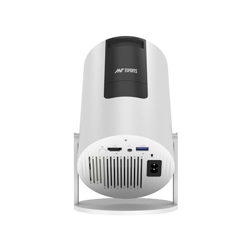 Ant Esports View 521 Smart LED Projector - White | 1080P & 4K Support I 2500 Lumens I WiFi +BT, Android 9 I HDMI/USB I Upto 130"(330cm) Max Screen... - Image 2