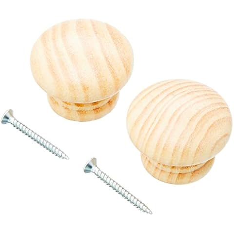 Merriway Lacquered Pine Cupboard Door Knobs Cover
