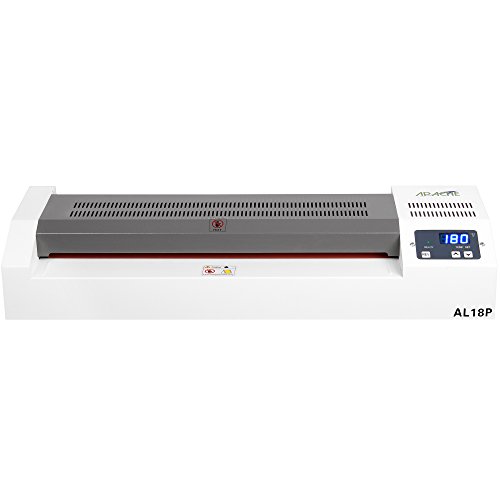 Apache AL18P Professional Hot/Cold 18" (Actually 17.5" max Laminating Width) Thermal Laminator and 20 Laminator Pouches
