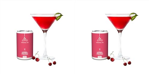 Image of &Stirred Cocktail Mix - Cosmopolitan, Pack of 12 (150ml Cans), No Preservatives, Non-Alcoholic