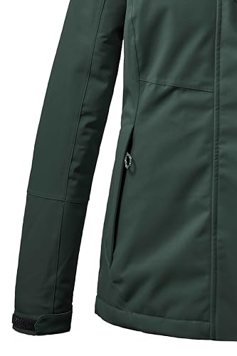 killtec Damen Funktionsjacke/Winterjacke mit abzippbarer Kapuze KOW 140 WMN JCKT, dunkelgrün, 44, 37411-000