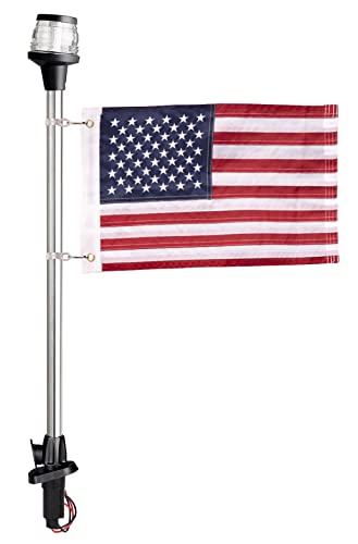 Young Marine All-Around LED Navigation Light with 2-Pin Standard Pole, 24