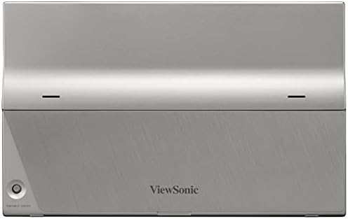 ViewSonic VG1655 16-inch Full HD Portable Monitor with 2 Way Powered 60W USB C, Eye Care, Dual Speakers, Frameless Design with Protective Magnetic Cover
