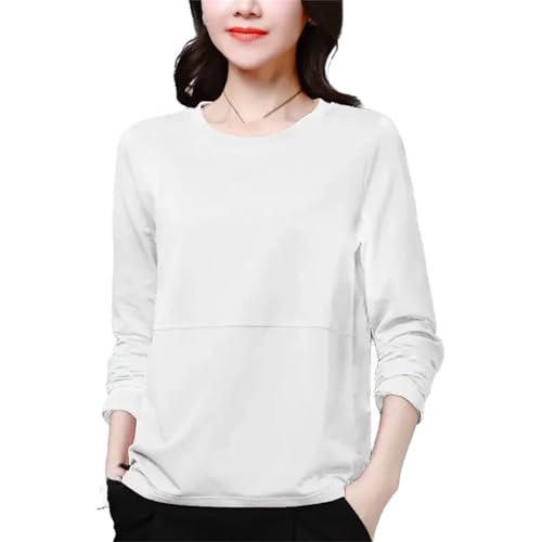 T-shirt amincissant femme manches longues coupe ample dissimulant les rondeurs