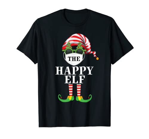Pijama familiar Happy Elf a juego para grupos de Navidad 2020 Camiseta