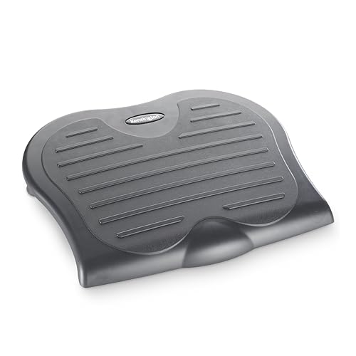 Kensington SoleSaver Fußstütze für unter den Schreibtisch, verstellbarer ergonomischer Fußhocker, mit 3-stufiger Neigungsverstellung und konturierter Fußgriffleiste für Büro und zu Hause, 56152