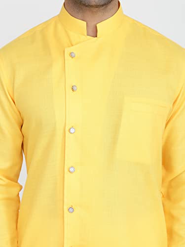 Image of Royal Kurta Mens Cotton Angrakha Style Ethnic Kurta and Kurta Set