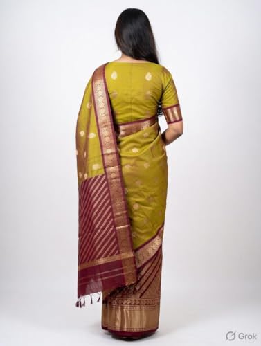 Sri Vijayaraya Handlooms gold kanchipuram silk saree – image 3