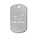 Gordon Setter Mom Engraved Keychain/GI Tag Mister Petlife Silver
