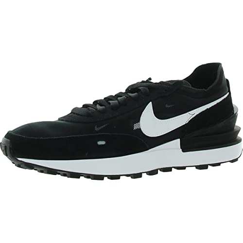 Nike Women's Low-Top Sneakers, Black White Orange, 8